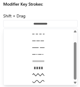 Predefined connection types in urban planning diagrams