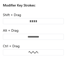 Selection interface for different connection relationships